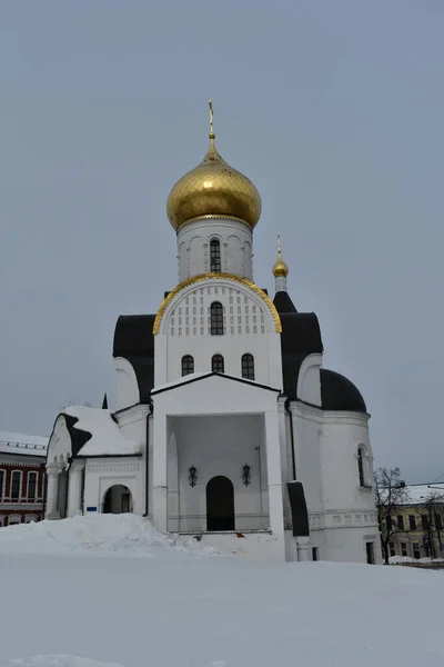 Igreja Ortodoxa Inverno — Fotografia de Stock