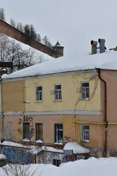 Casa Antigua Histórica Nizhny Novgorod — Foto de Stock