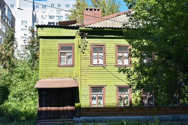 Historiskt Gammalt Hus Nizjnij Novgorod — Stockfoto