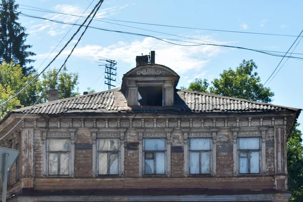 Historisches Altes Haus Nischni Nowgorod — Stockfoto