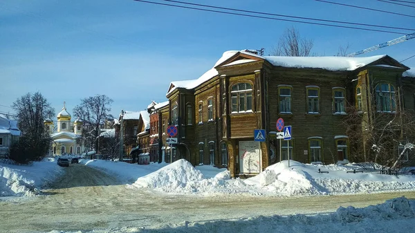 Casa Velha Histórica Nizhny Novgorod — Fotografia de Stock