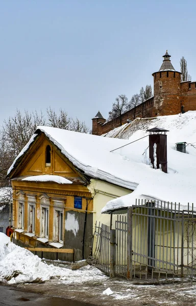 Casa Velha Histórica Nizhny Novgorod — Fotografia de Stock