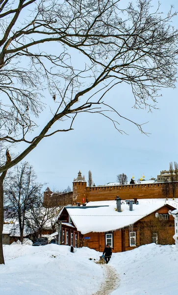 Historický Starý Dům Nižný Novgorod — Stock fotografie