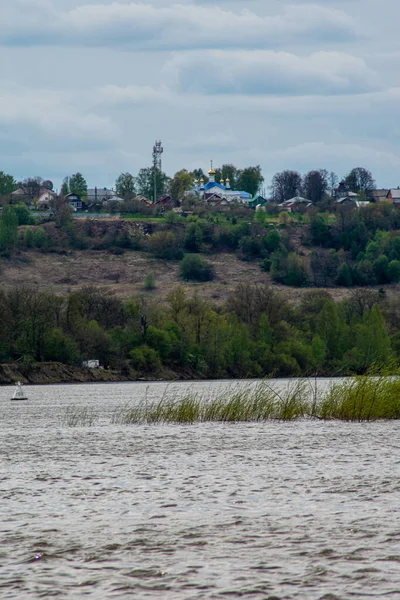 Wysokie Brzegi Rzeki Oka — Zdjęcie stockowe