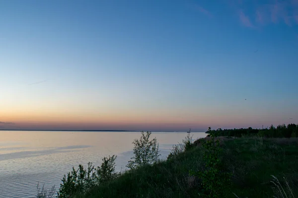 Beautiful Sunset River Summer — Stock Photo, Image