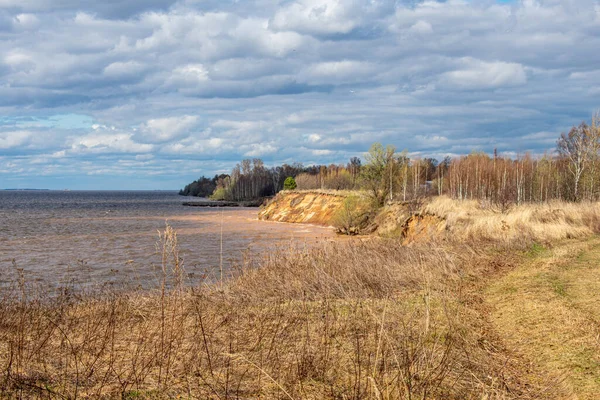 Yazın güzel volga nehir kenarı