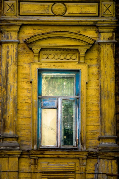 Hermosa Casa Madera Antigua Pueblo —  Fotos de Stock