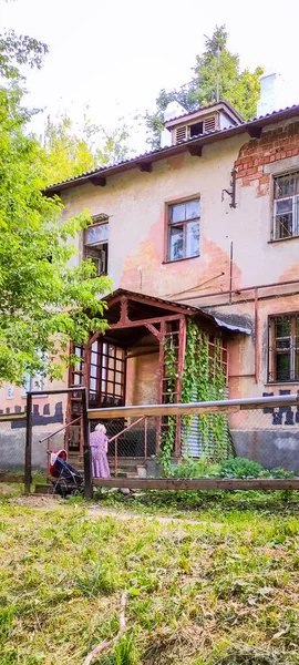 Nizhny Novgorod的老住宅区 — 图库照片