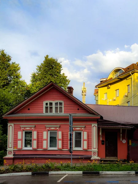 Stará Obytná Čtvrť Nižním Novgorodu — Stock fotografie