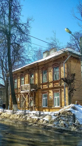 Gammal Historisk Byggnad Nizjnij Novgorod — Stockfoto