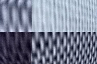 Tekstil tabanlı çok renkli tekstil zemininde üç renk gri-beyaz, siyah, dört bölge dokusu