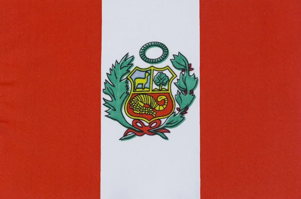 Tela Bandera Nacional Perú —  Fotos de Stock