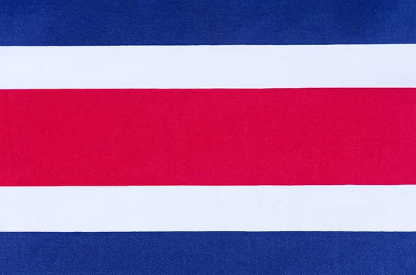 Tela Bandera Nacional Costa Rica Primer Plano —  Fotos de Stock