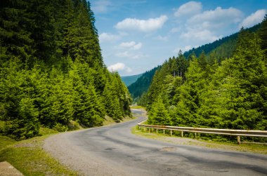 Yeşil dağların giderken