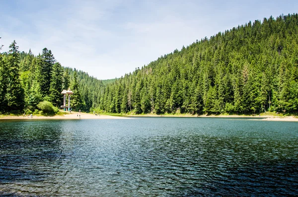 Montanha lago azul Synevir — Fotografia de Stock