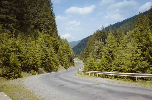 A caminho das montanhas verdes — Fotografia de Stock