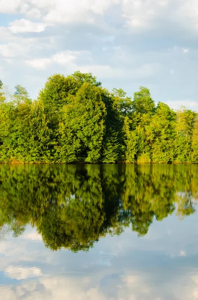 Красивое озеро летом — стоковое фото