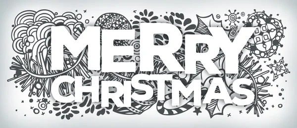 Feliz Navidad banner plantilla de diseño — Vector de stock