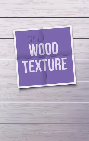 Diseño de póster con textura de madera . — Vector de stock