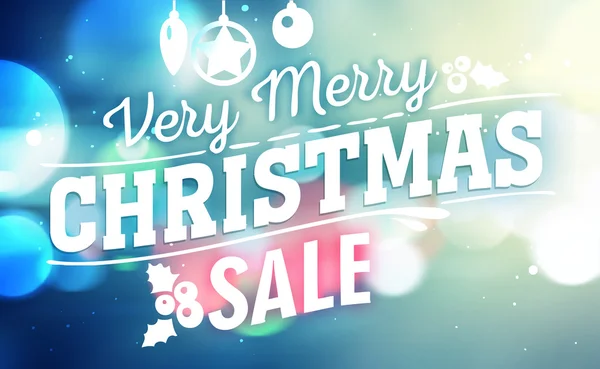 Blå jul försäljning banner. — Stock vektor