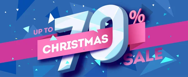 Banner de venta de Navidad. — Vector de stock