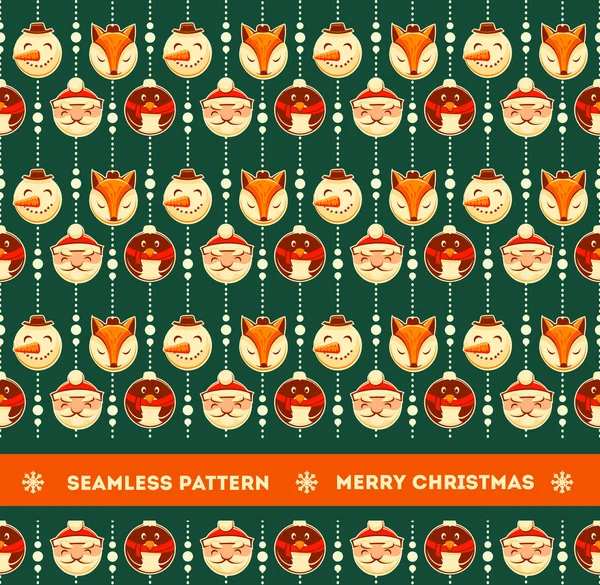 싸구려와 완벽 한 크리스마스 패턴 로열티 프리 스톡 벡터