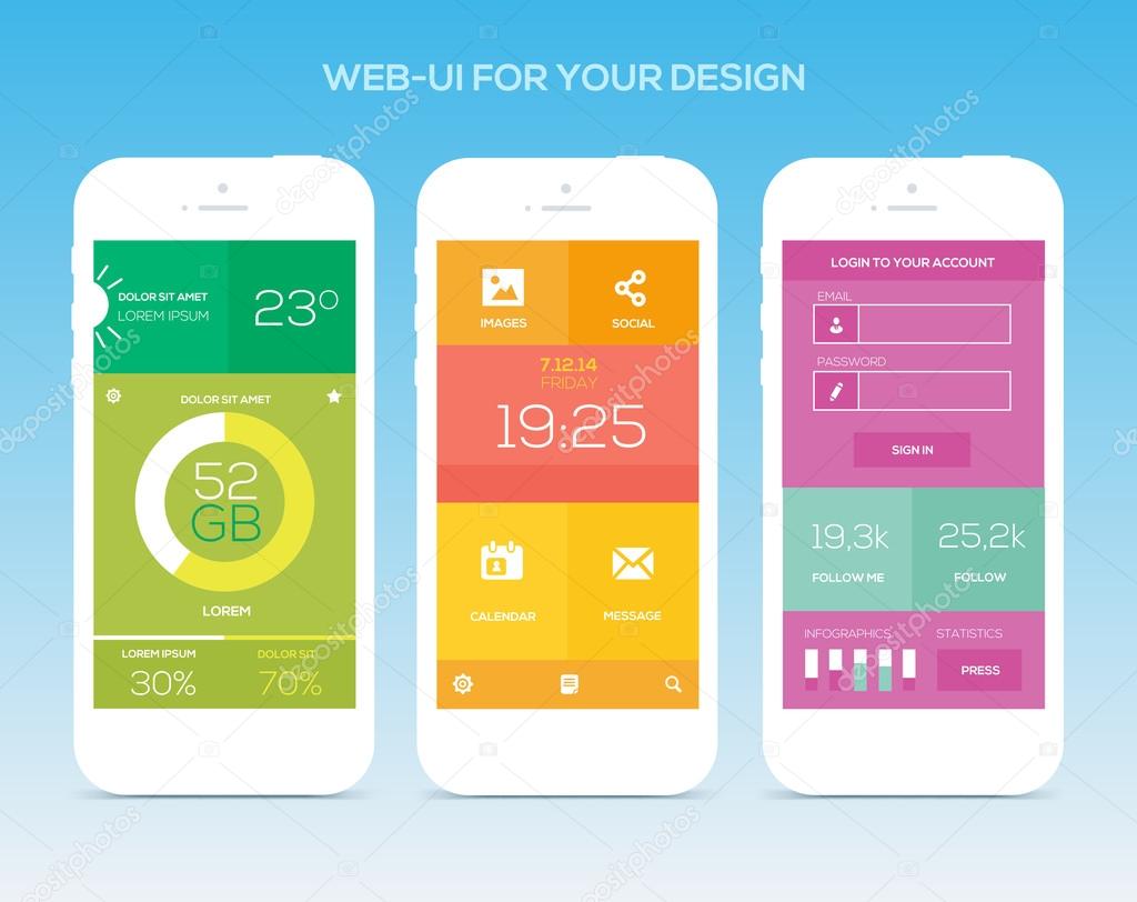 Mobile application interface design