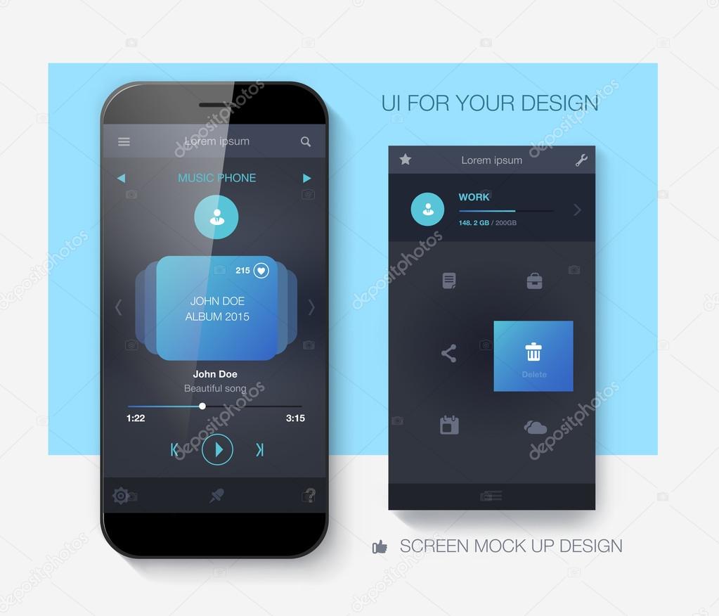 Mobile application interface design