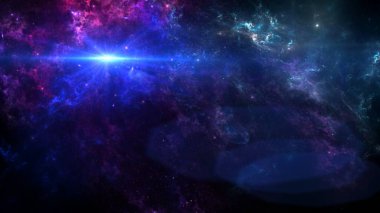 Gezegenler ve galaksiler, bilim kurgu duvar kağıtları. Derin uzayın güzelliği.