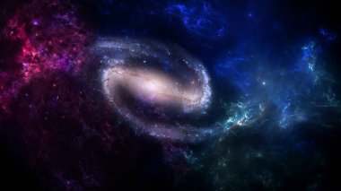 Galaksi milyonlarca ya da milyarlarca yıldızın gaz ve tozla birlikte yerçekiminin etkisiyle bir arada olduğu bir sistemdir. Uzay Seyahati, Hayal İçin Arkaplan