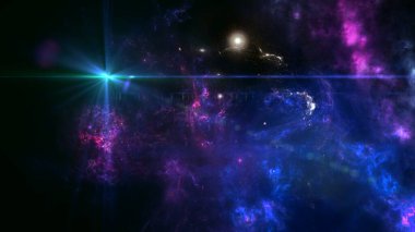 Galaksi milyonlarca ya da milyarlarca yıldızın gaz ve tozla birlikte yerçekiminin etkisiyle bir arada olduğu bir sistemdir. Uzay Seyahati, Hayal İçin Arkaplan