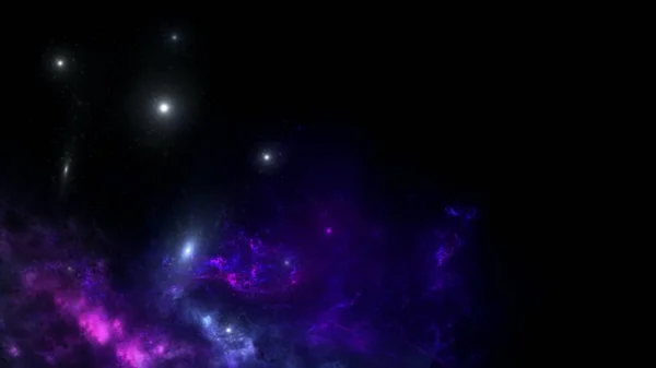 Πλανήτες Και Γαλαξίας Ταπετσαρία Επιστημονικής Φαντασίας Ομορφιά Του Βαθιού Διαστήματος — Φωτογραφία Αρχείου