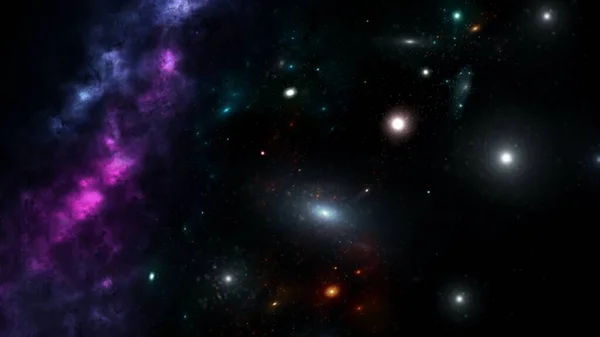 Bolygók Galaxis Sci Tapéta Mélyűr Szépsége — Stock Fotó