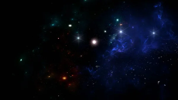 銀河は 重力の引力によって一緒に保持されるガスや塵とともに 数百万または数十億の星のシステムです 宇宙旅行 夢の背景 — ストック写真