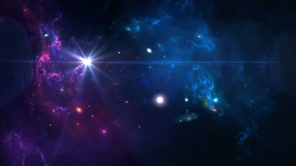 Galaxia Sistema Millones Miles Millones Estrellas Junto Con Gas Polvo —  Fotos de Stock