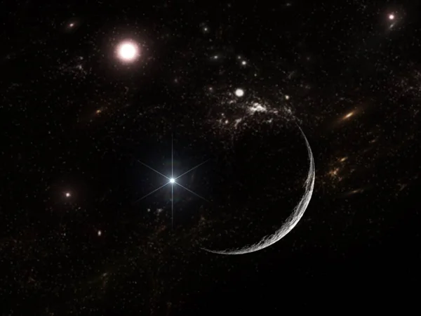 Planety Galaktyki Tapety Science Fiction Piękno Kosmosu Miliardy Galaktyk Wszechświecie — Zdjęcie stockowe