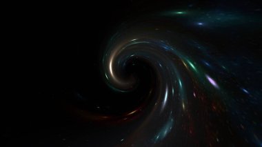 Gezegenlerin, yıldızların ve galaksilerin olduğu bir uzay sahnesi. Kara delik, gezegenler ve galaksi, bilim kurgu duvar kağıdı. Derin uzayın güzelliği. Evrende milyarlarca galaksi Kozmik sanat arka planında