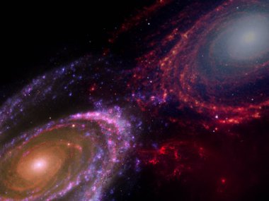 Galaksi milyonlarca ya da milyarlarca yıldızın gaz ve tozla birlikte yerçekiminin etkisiyle bir arada olduğu bir sistemdir. Uzay Seyahati, Hayal İçin Arkaplan