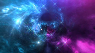 Kara delik, gezegenler ve galaksi, bilim kurgu duvar kağıdı. Derin uzayın güzelliği. Evrende milyarlarca galaksi Kozmik sanat arka planında