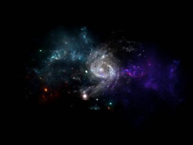 Bilim kurgu duvar kağıdı. Derin uzayın güzelliği. Arkaplan için renkli grafikler, su dalgaları, bulutlar, gece gökyüzü, evren, galaksi, gezegenler, Kredi uygulaması Üretimi gibi