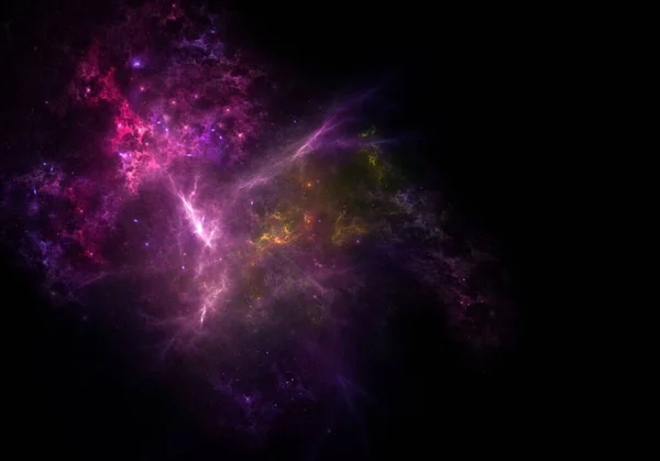 Bilim Kurgu Duvar Kağıdı Derin Uzayın Güzelliği Arkaplan Için Renkli — Stok fotoğraf