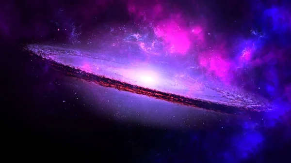Освоение Дальнего Космоса Красочная Графика Фона Водные Волны Облака Ночное — стоковое фото