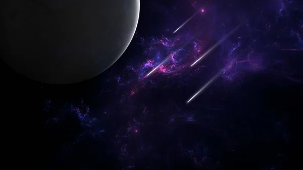 Piękno Kosmosu Kolorowa Grafika Tła Jak Fale Wodne Chmury Nocne — Zdjęcie stockowe