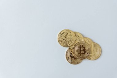 Kripto para birimi bitcoin. Geleceğin parası en yüksek seviyede. Bitcoin finans kavramı