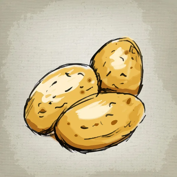 Patate fresche. Illustrazione vettoriale — Vettoriale Stock