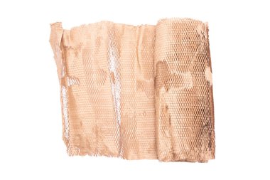 Kağıt rulosu beyaz arkaplanda izole edildi.