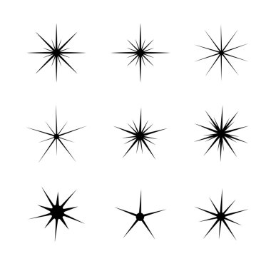 siyah ışıltı sembolleri 