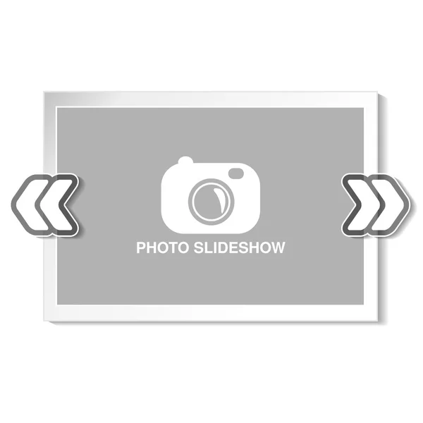 Frame voor website slideshow, — Stockvector