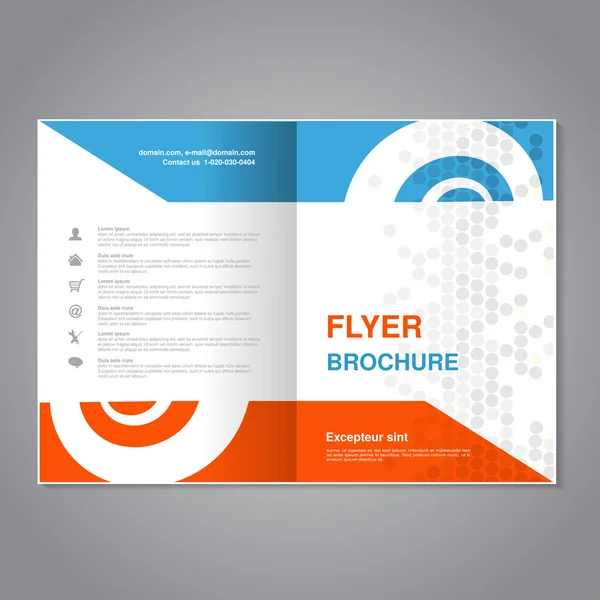 Brochure design moderne — Image vectorielle