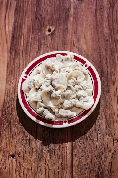 A plate of dumplings Royalty Free Stock Images